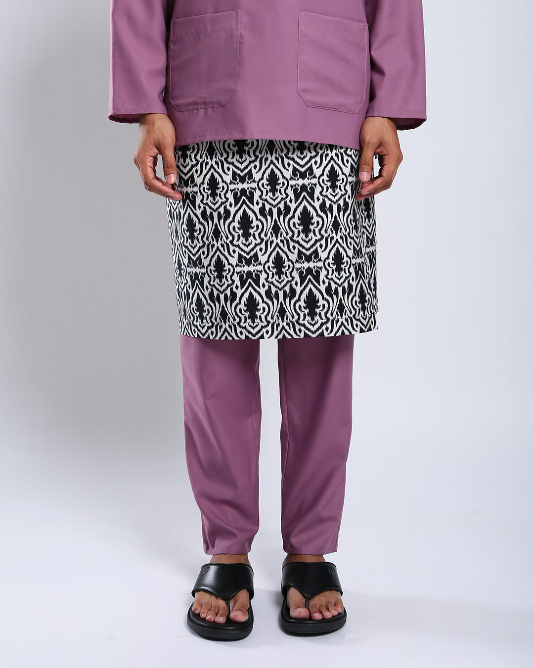 Bangsawan Baju Melayu Set Adults - LIGHT PURPLE