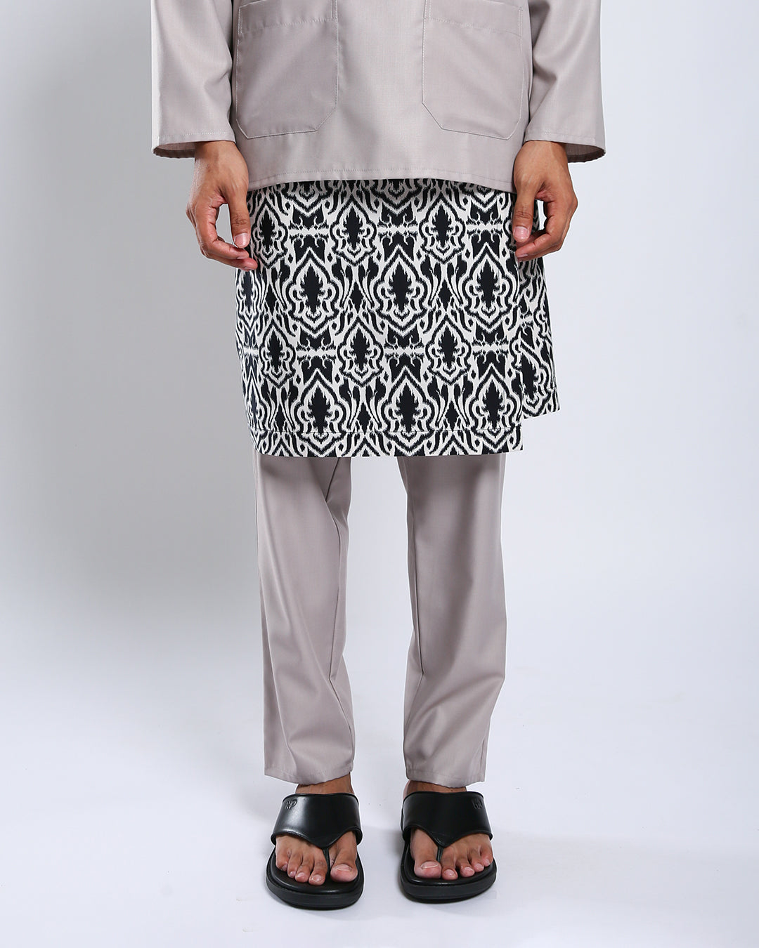 Bangsawan Baju Melayu Set Adults - TAUPE