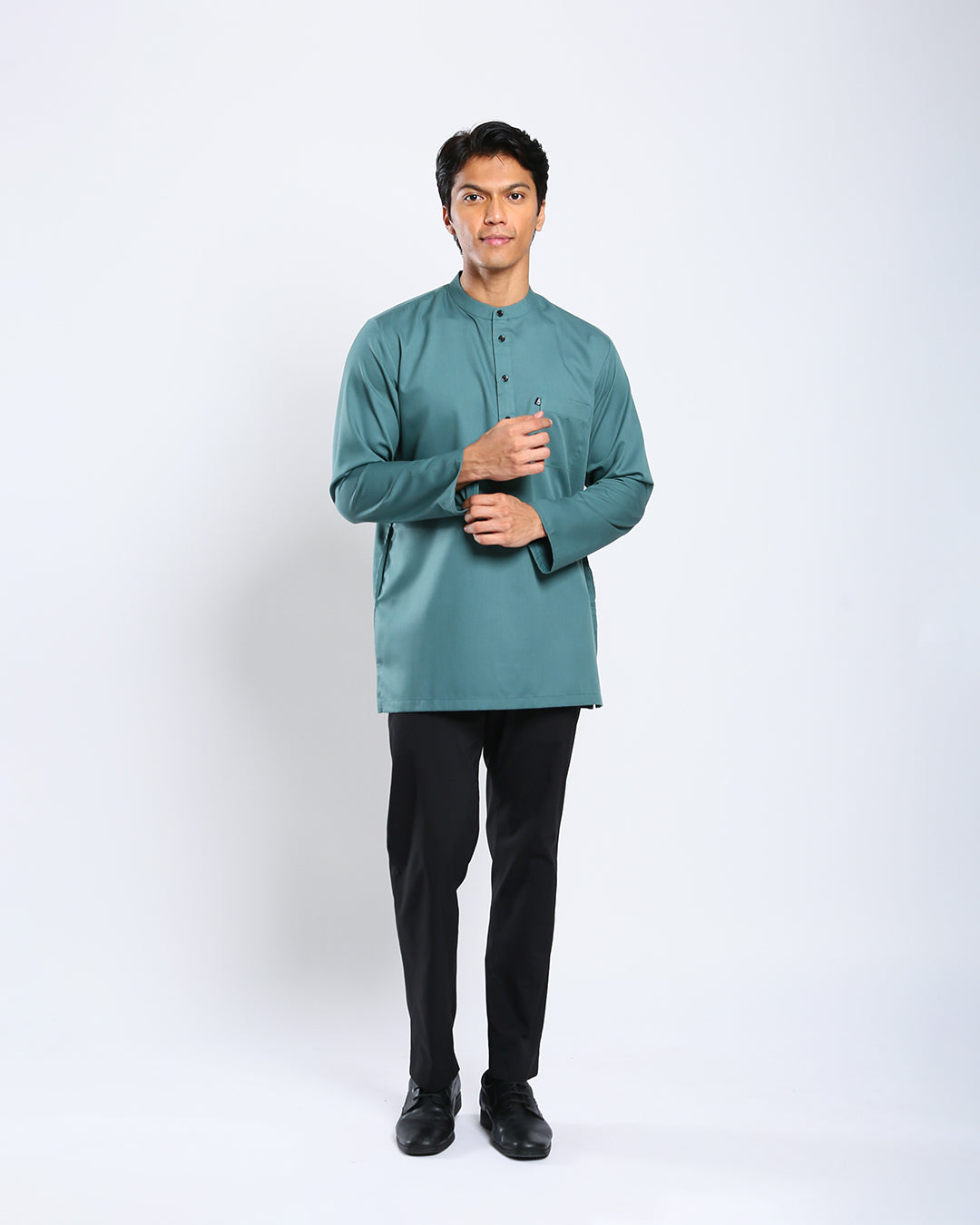 Sultan Baju Melayu Top Adults - TEAL