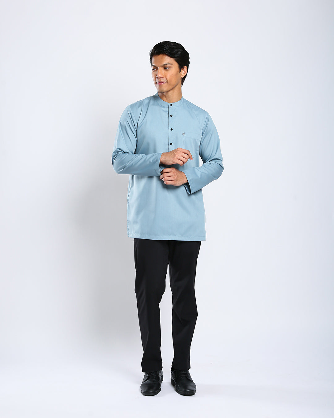 Sultan Baju Melayu Top Adults - DENIM