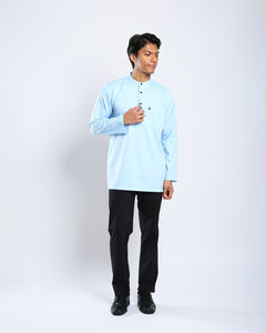 Sultan Baju Melayu Top Adults - LIGHT BLUE