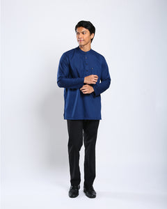 Sultan Baju Melayu Top Adults - NAVY