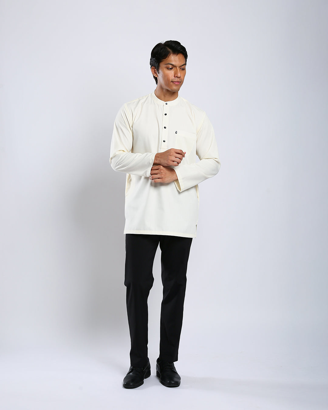 Sultan Baju Melayu Top Adults - CREAM