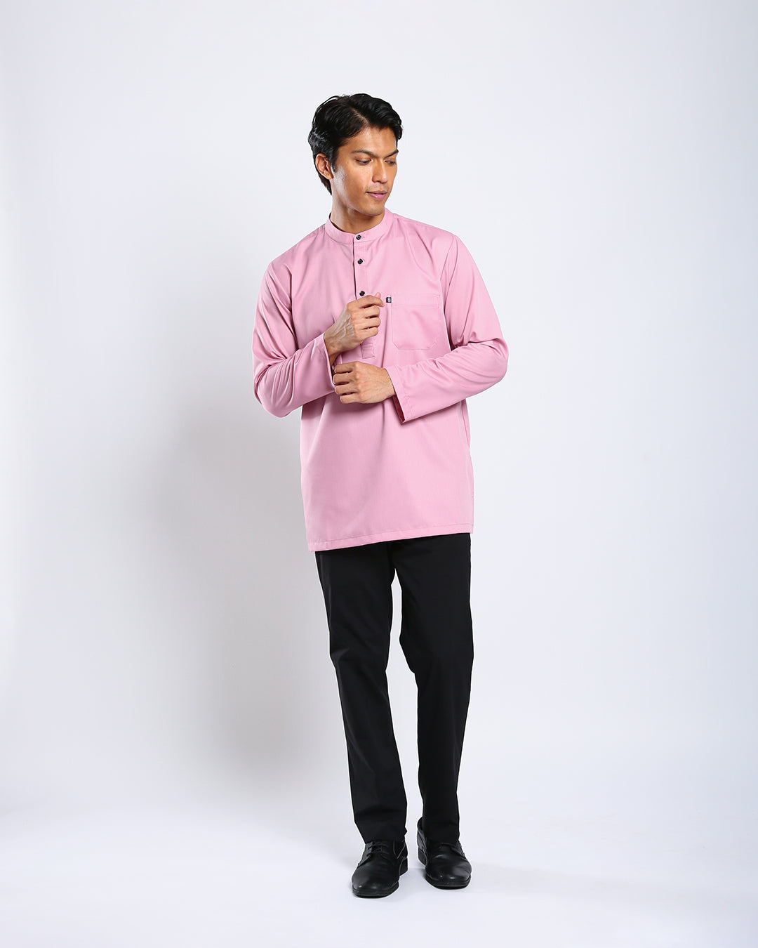 Sultan Baju Melayu Top Adults - DUSTY PINK