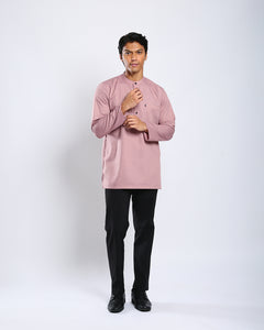 Sultan Baju Melayu Top Adults - DUSTY PURPLE