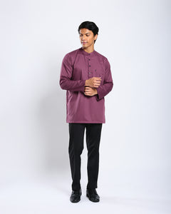 Sultan Baju Melayu Top Adults - PLUM