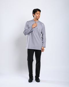 Sultan Baju Melayu Top Adults - SILVER