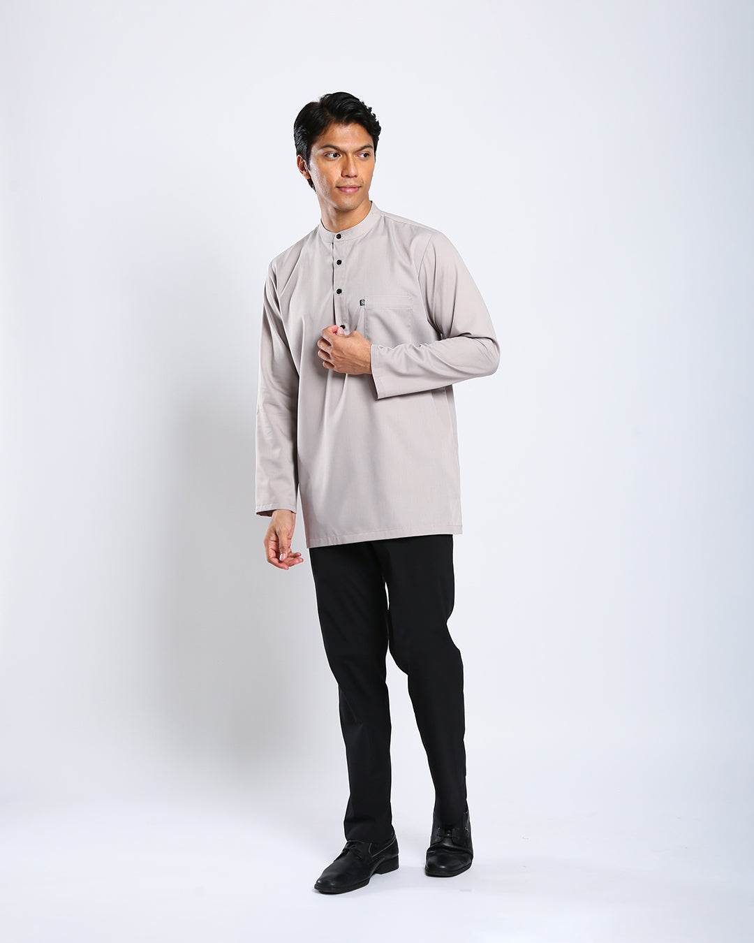 Sultan Baju Melayu Top Adults - TAUPE