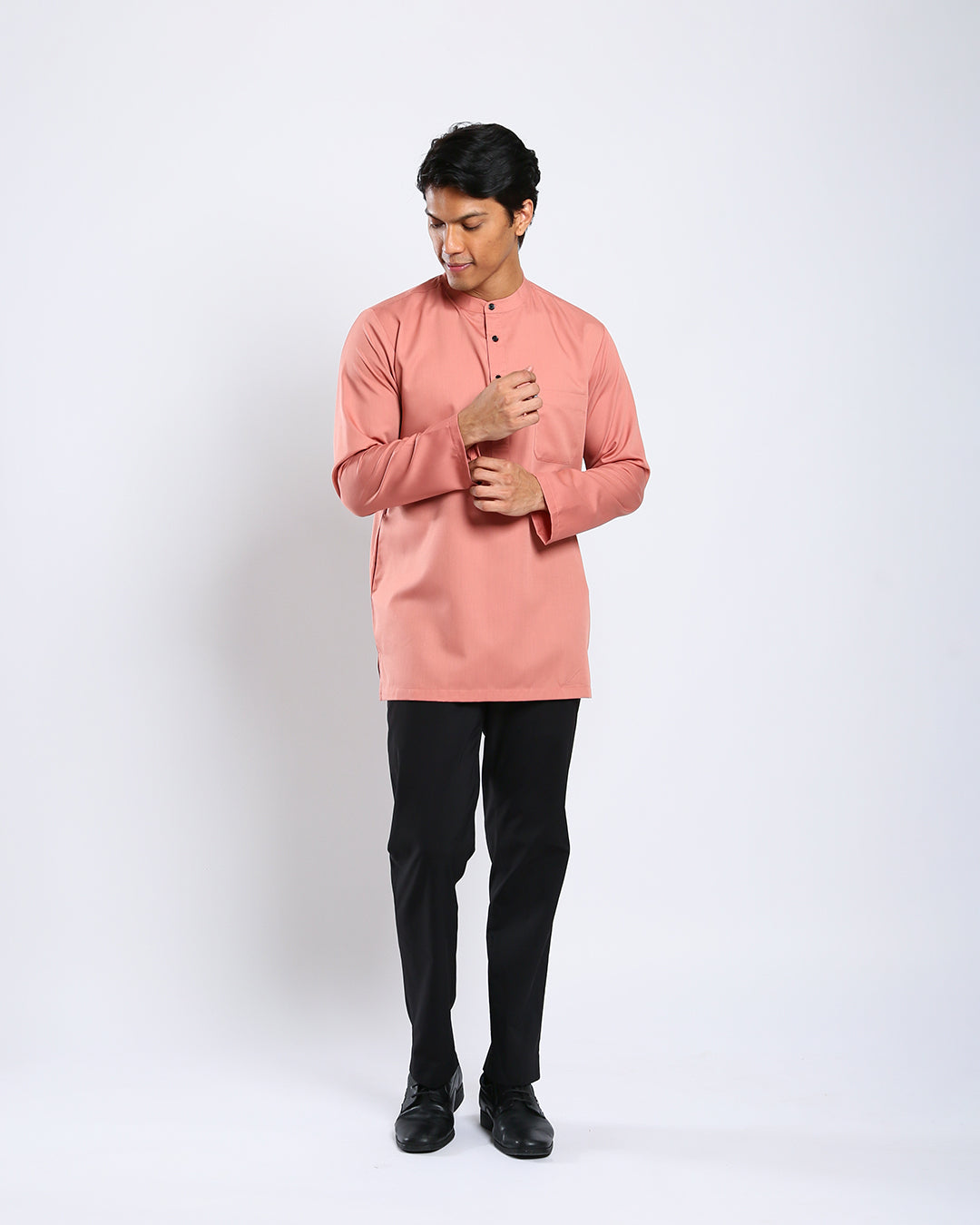 Sultan Baju Melayu Top Adults - PEACH