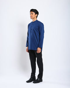 Sultan Baju Melayu Top Adults - NAVY