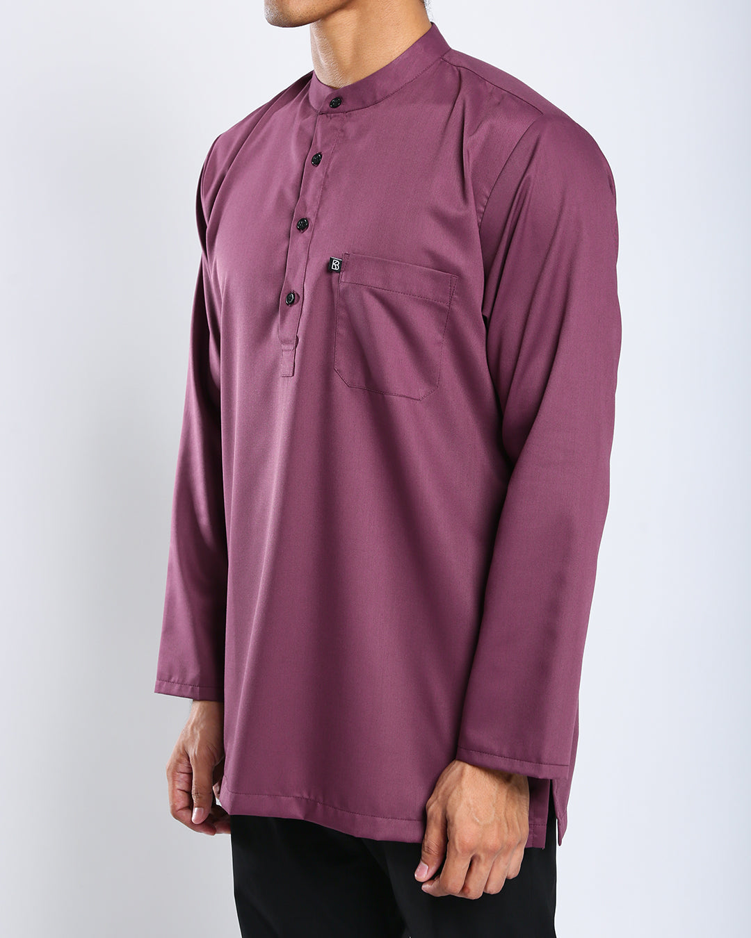 Sultan Baju Melayu Top Adults - PLUM