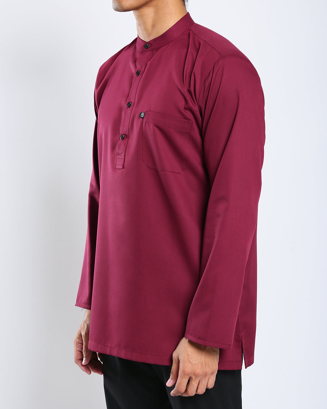 Sultan Baju Melayu Top Adults - MAROON