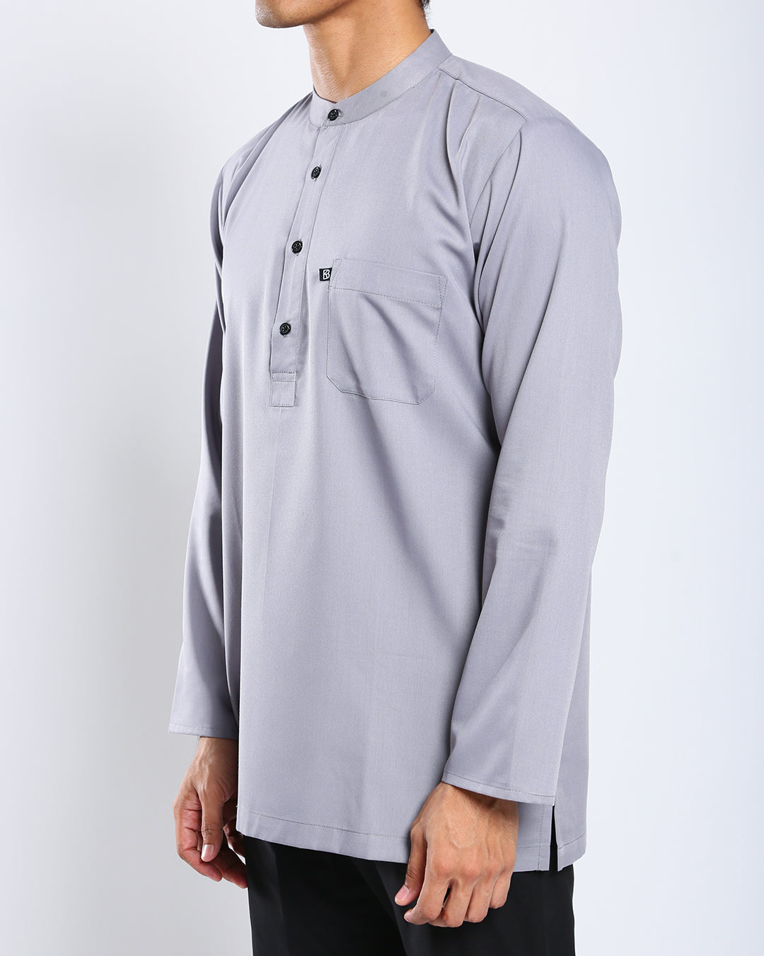 Sultan Baju Melayu Top Adults - SILVER