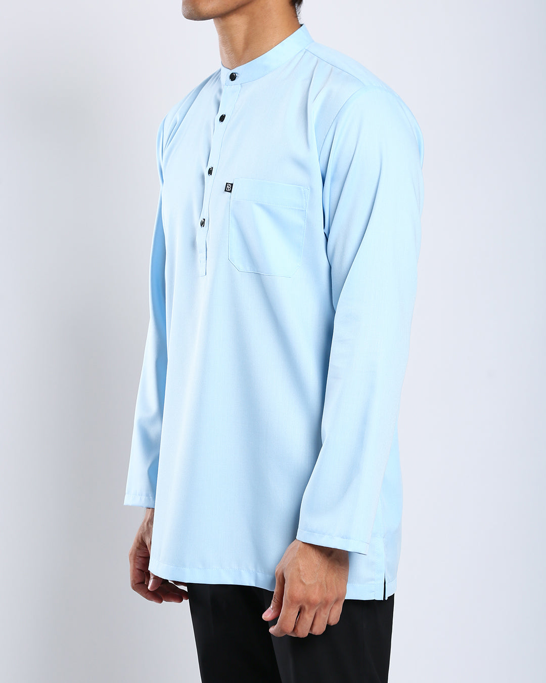 Sultan Baju Melayu Top Adults - LIGHT BLUE