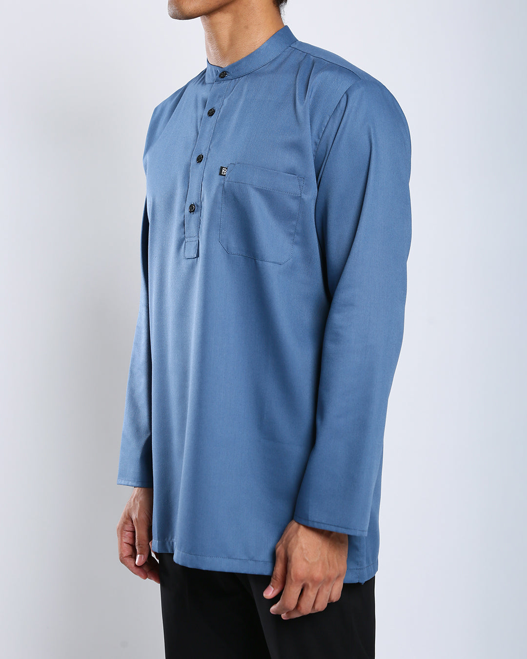 Sultan Baju Melayu Top Adults - TURQUOISE