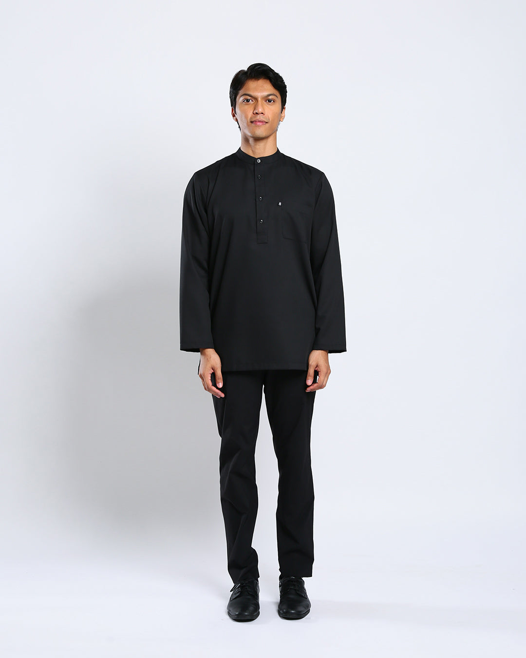 Sultan Baju Melayu Top Adults - BLACK