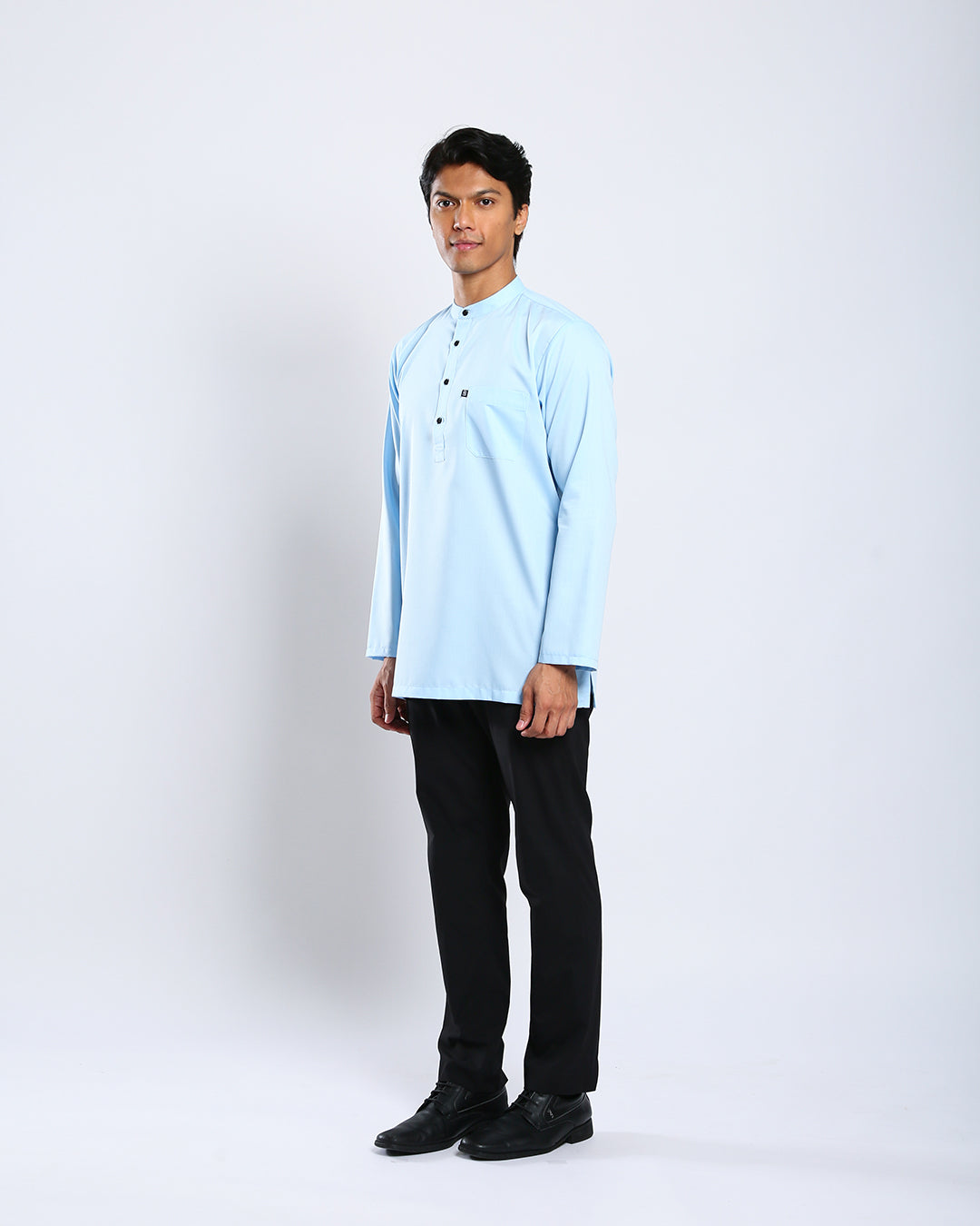 Sultan Baju Melayu Top Adults - LIGHT BLUE