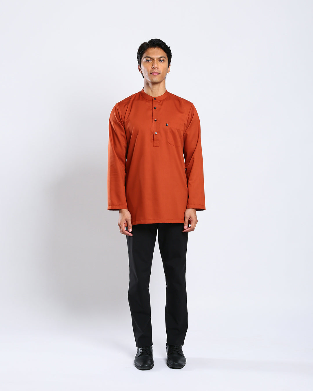 Sultan Baju Melayu Top Adults - BURNT ORANGE