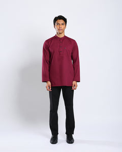 Sultan Baju Melayu Top Adults - MAROON