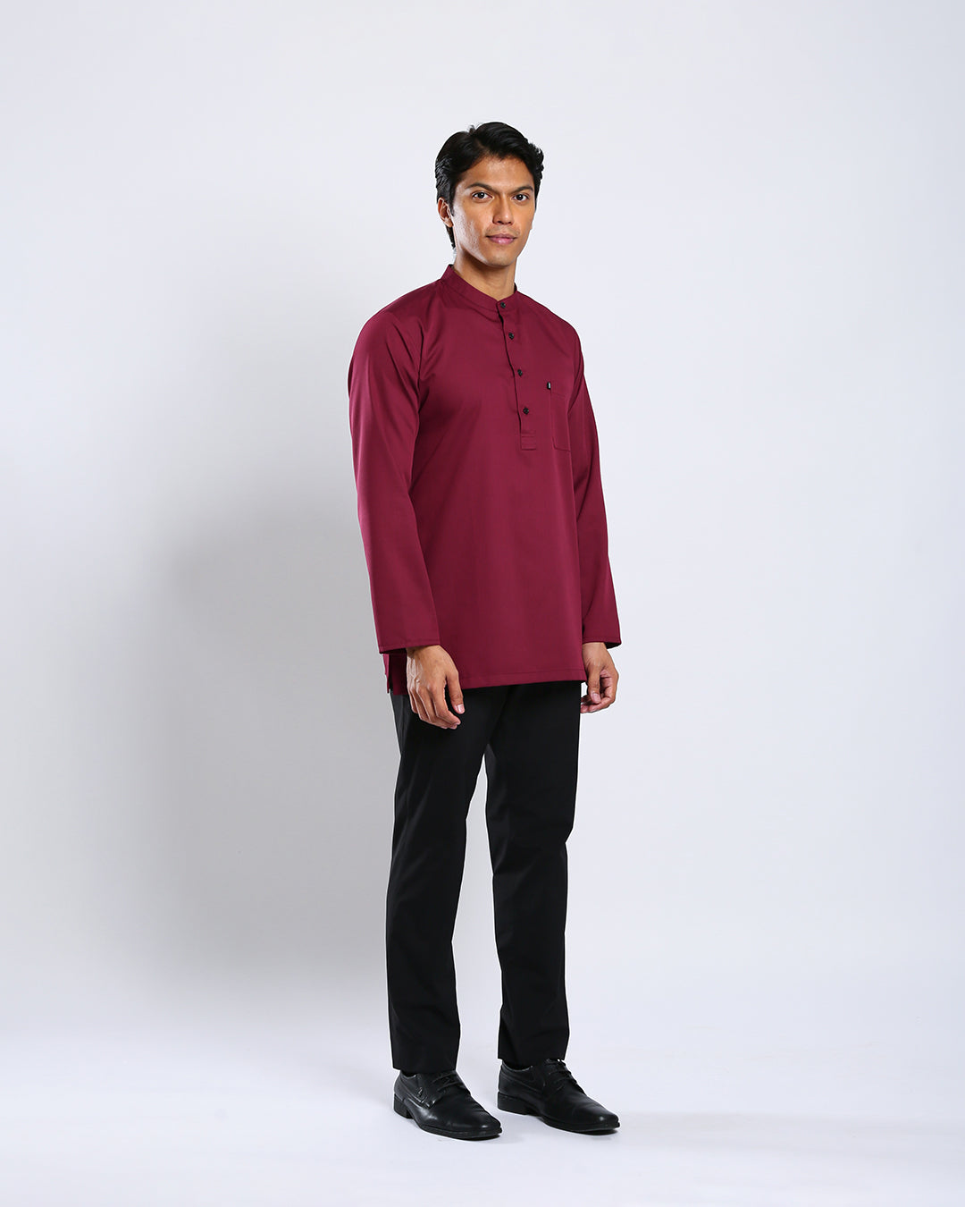 Sultan Baju Melayu Top Adults - MAROON