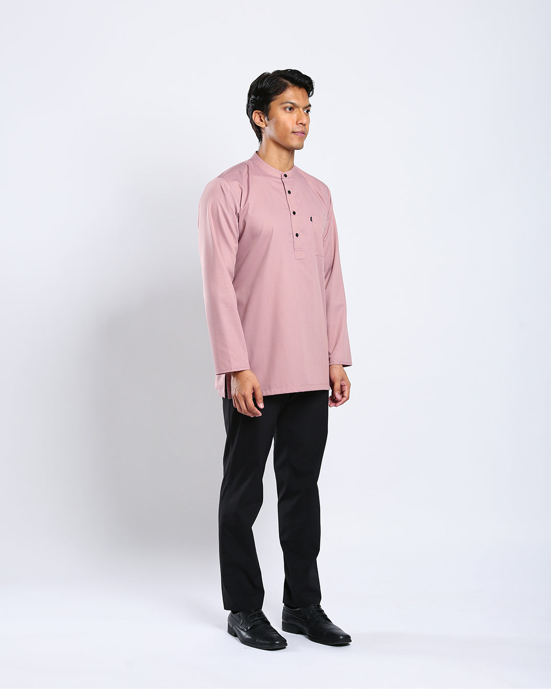 Sultan Baju Melayu Top Adults - DUSTY PURPLE