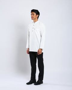 Sultan Baju Melayu Top Adults - OFF WHITE