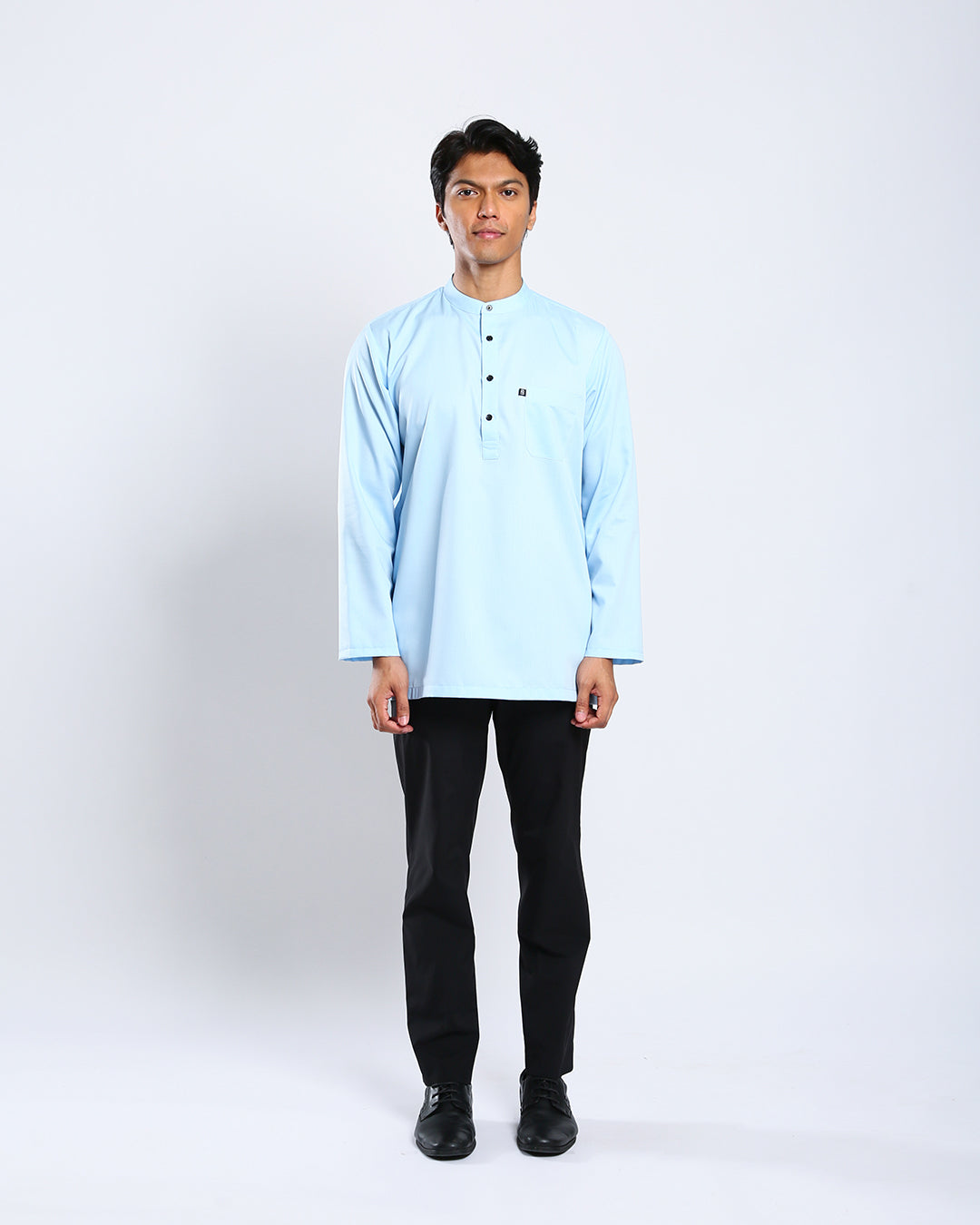 Sultan Baju Melayu Top Adults - LIGHT BLUE