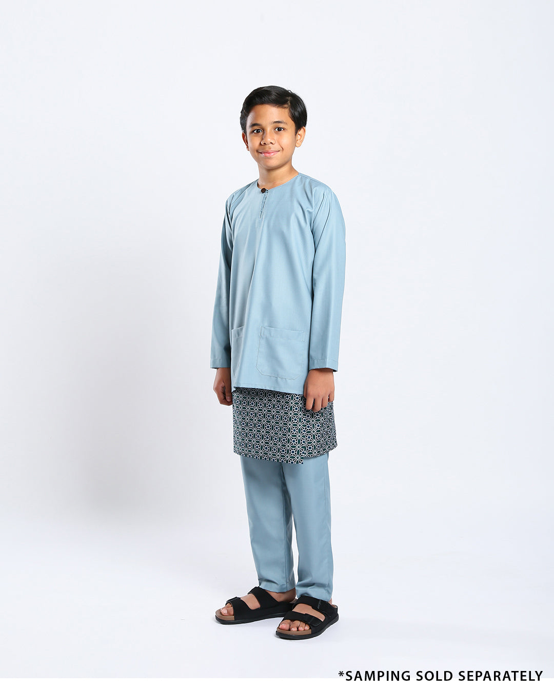 Bangsawan Baju Melayu Set Kids - DENIM