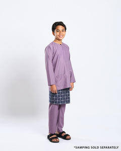 Bangsawan Baju Melayu Set Kids - PURPLE