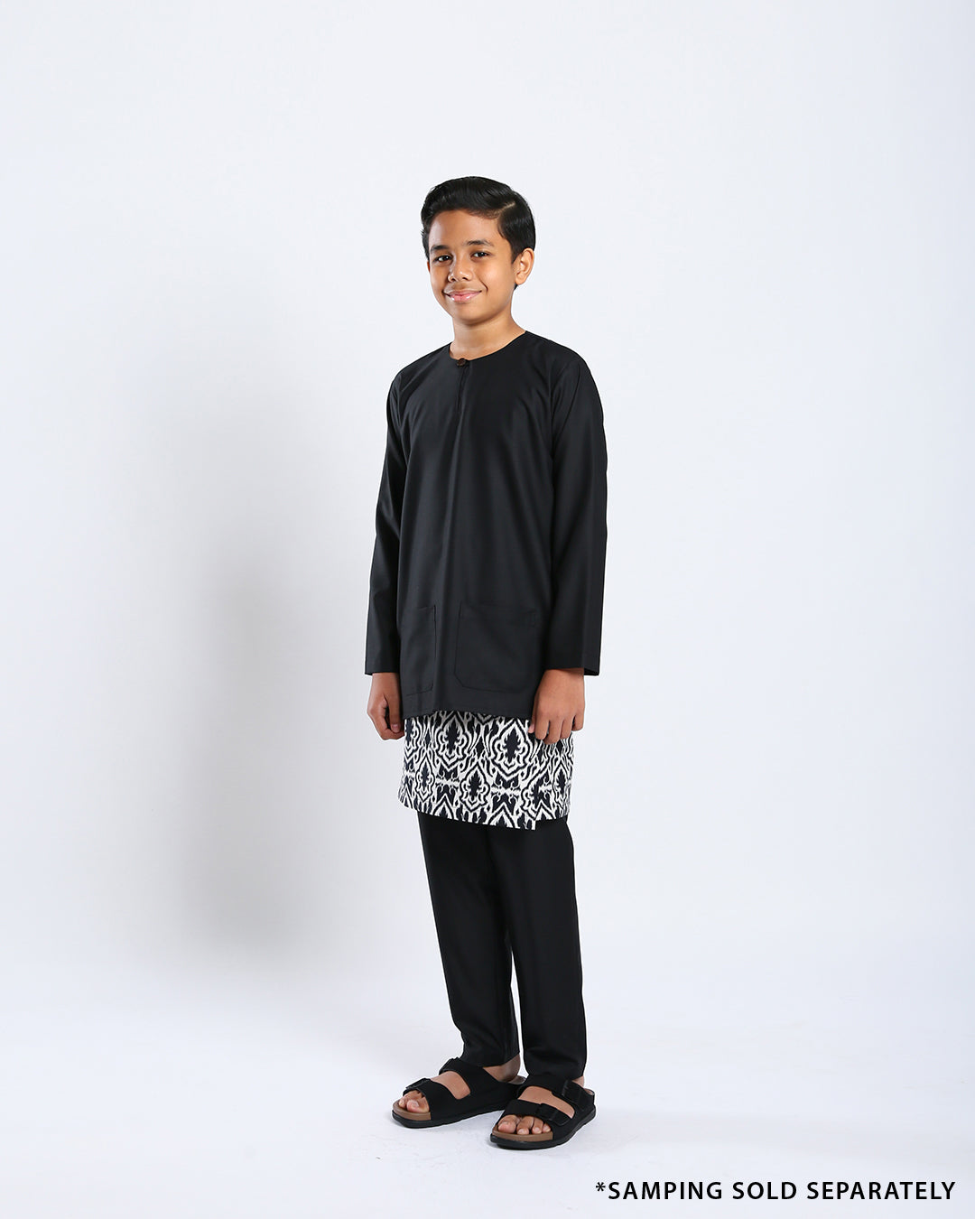 Bangsawan Baju Melayu Set Kids - BLACK