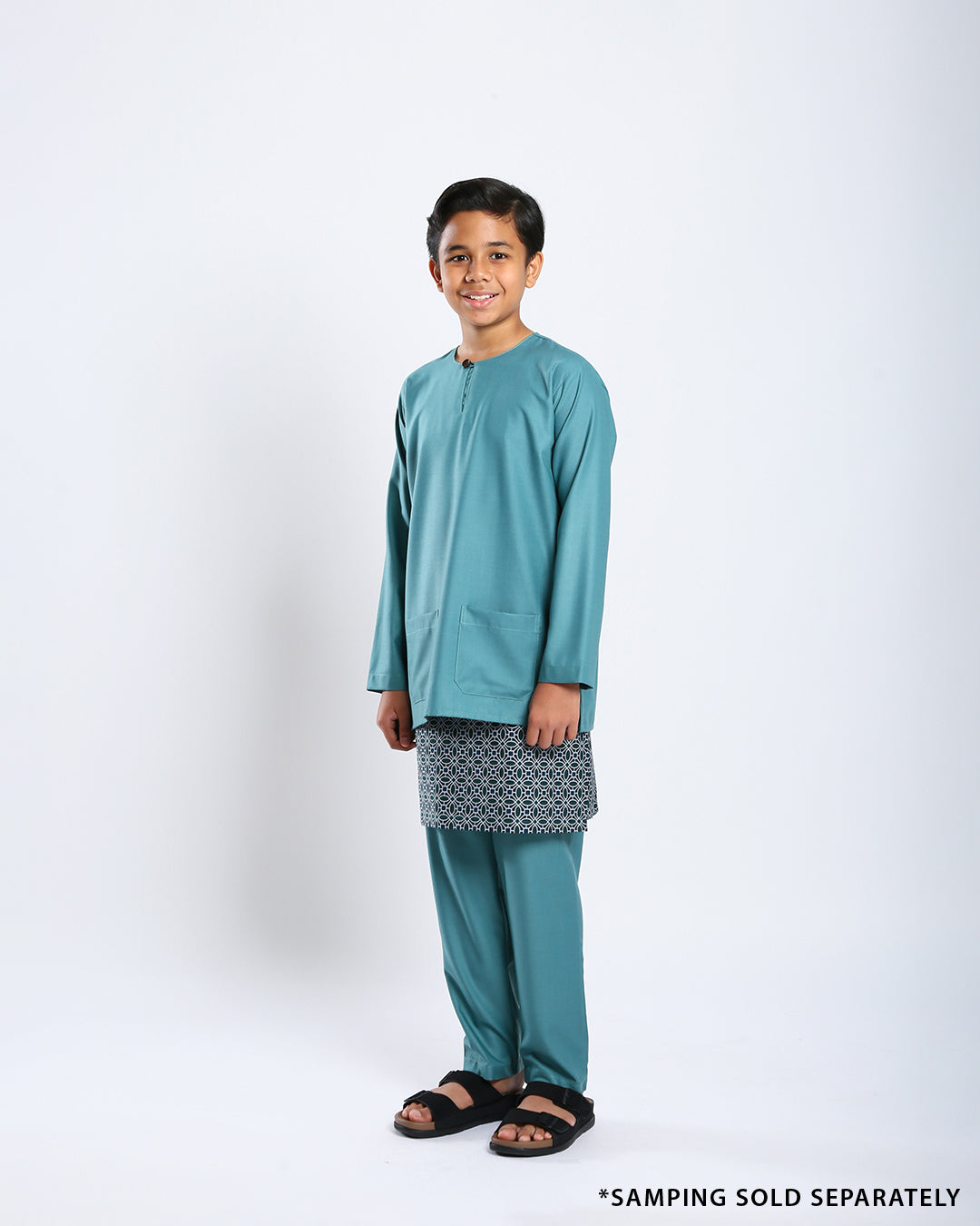 Bangsawan Baju Melayu Set Kids - TEAL