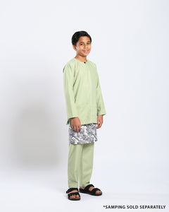 Bangsawan Baju Melayu Set Kids - LIME