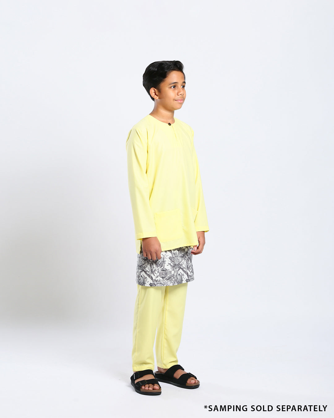 Bangsawan Baju Melayu Set Kids - LIGHT YELLOW