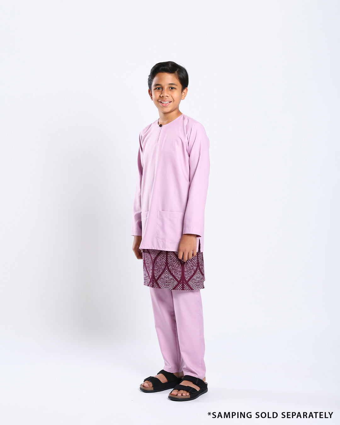 Bangsawan Baju Melayu Set Kids - LILAC