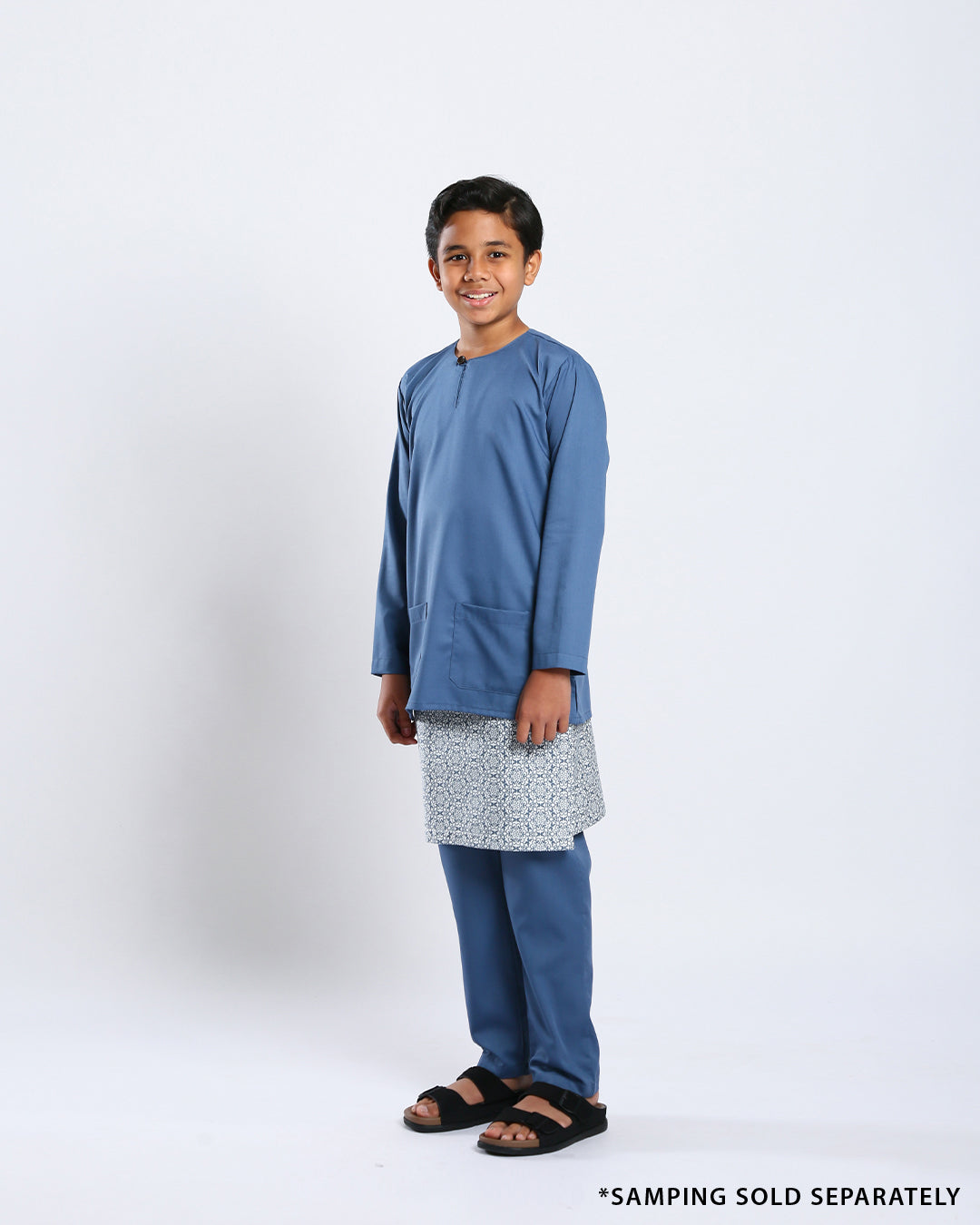 Bangsawan Baju Melayu Set Kids - TURQUOISE