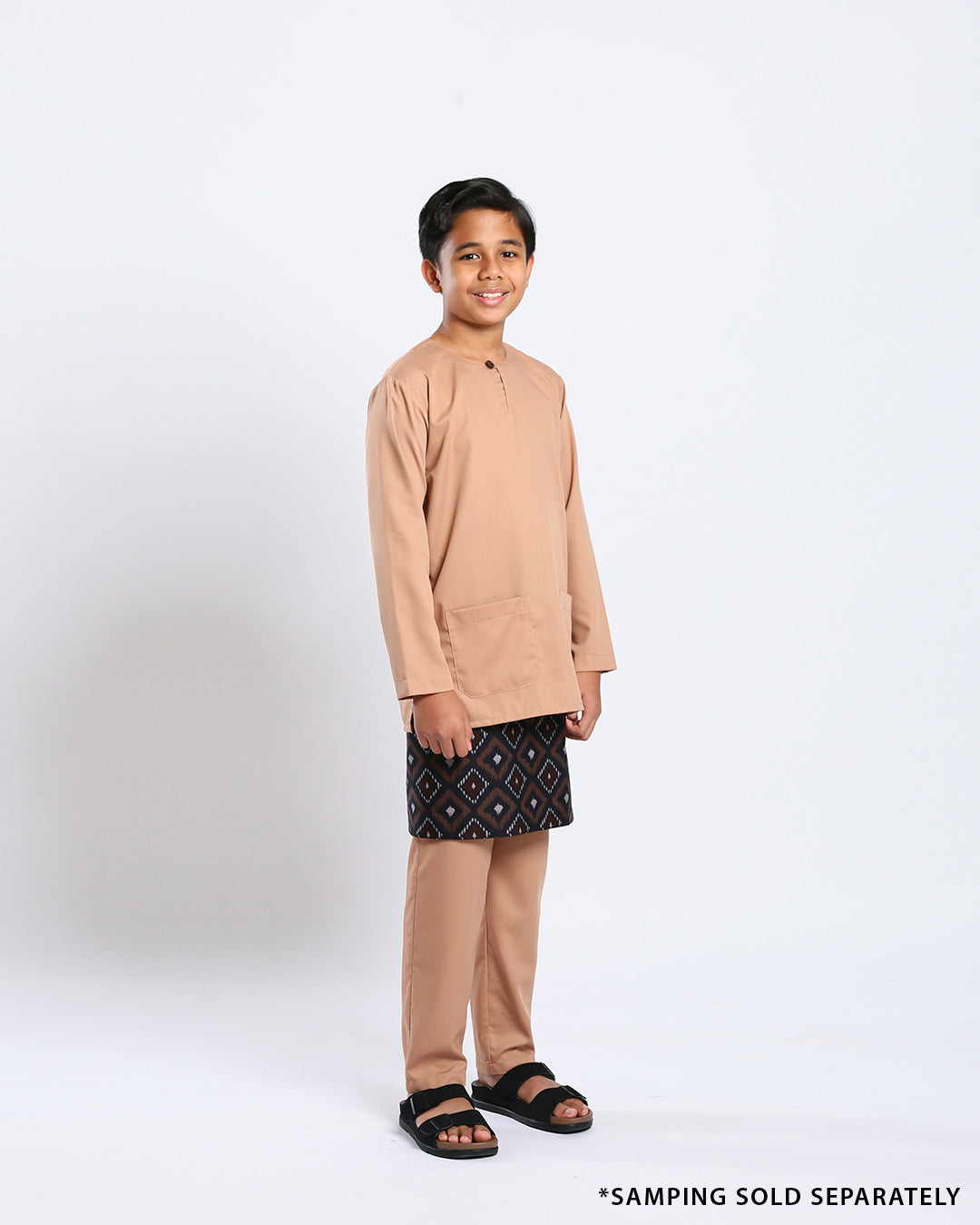 Bangsawan Baju Melayu Set Kids - LIGHT ORANGE