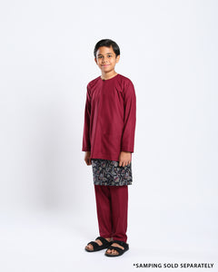 Bangsawan Baju Melayu Set Kids - MAROON