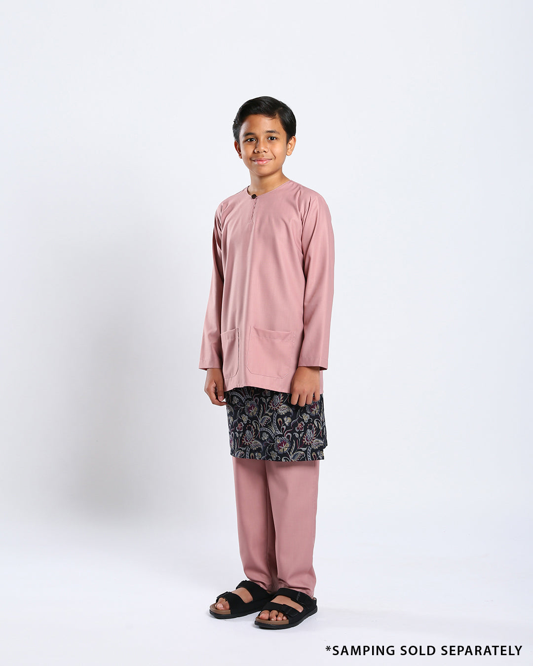 Bangsawan Baju Melayu Set Kids - DUSTY PURPLE