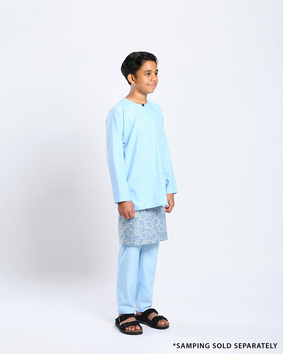 Bangsawan Baju Melayu Set Kids - LIGHT BLUE