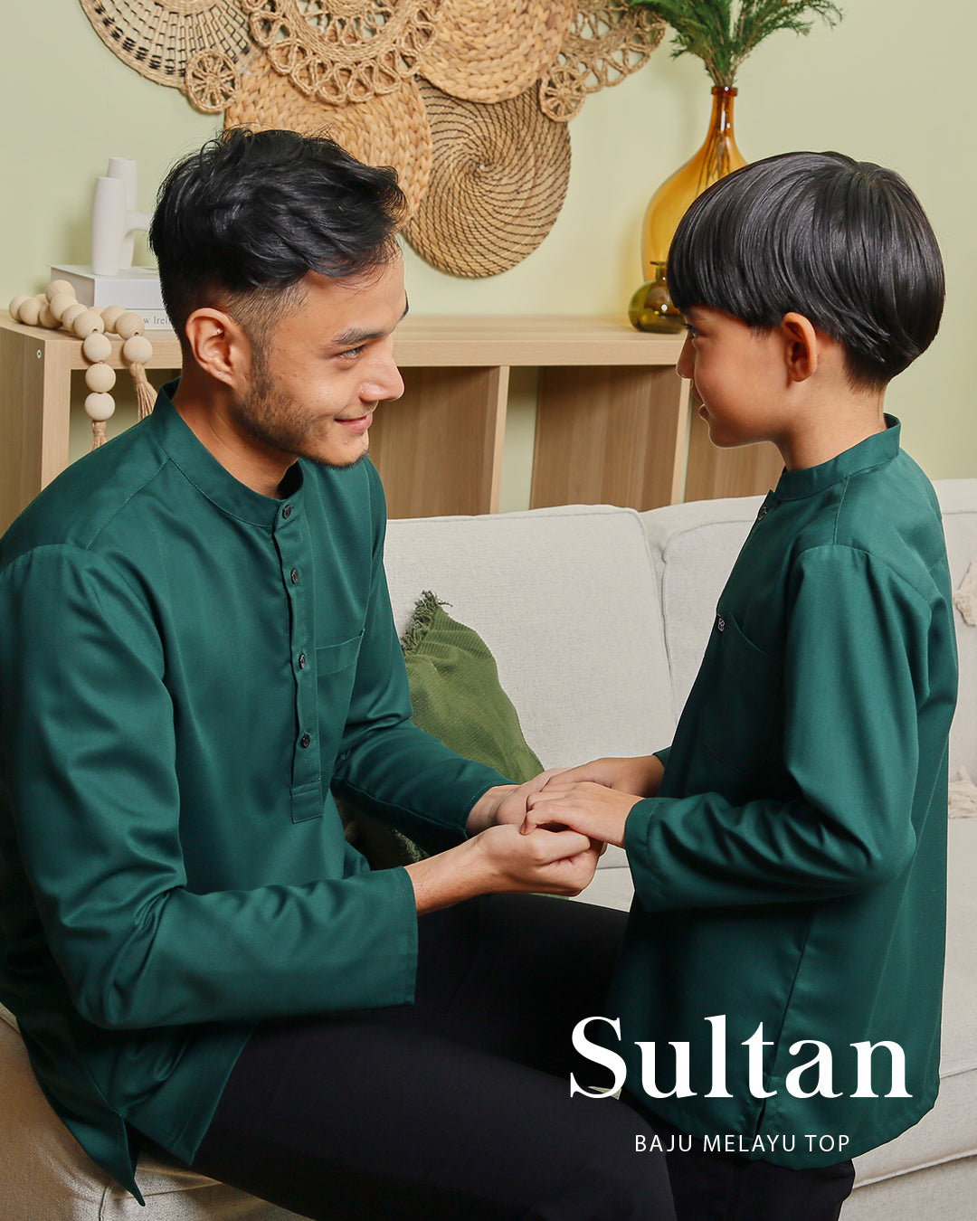 Sultan Baju Melayu Top Kids - CREAM