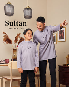 Sultan Baju Melayu Top Adults - MAROON