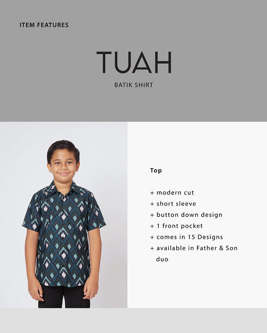 Tuah Batik Shirt Kids - DAMAI