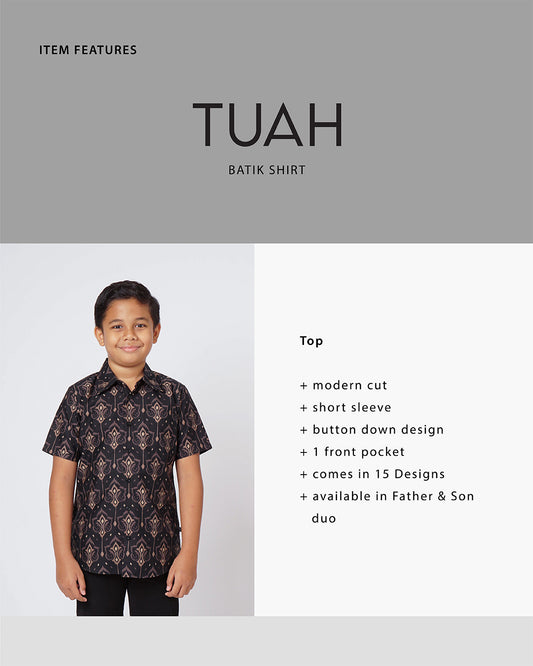 Tuah Batik Shirt Kids - WARISAN
