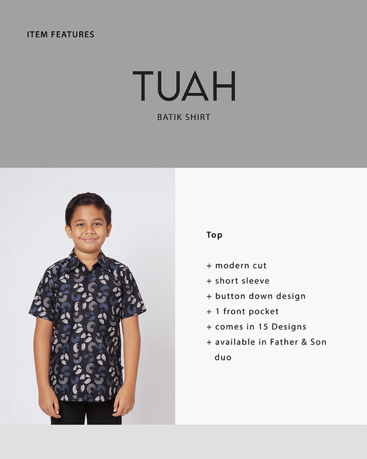 Tuah Batik Shirt Kids - PURNAMA