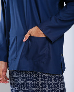 Bangsawan Baju Melayu Set Adults - NAVY