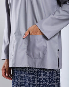 Bangsawan Baju Melayu Set Adults - SILVER