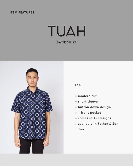 Tuah Batik Shirt Adults - SINAR