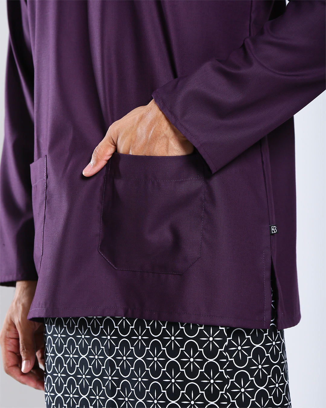 Bangsawan Baju Melayu Set Adults - ROYAL PURPLE