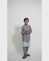 Bangsawan Baju Melayu Set Kids - SILVER