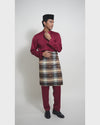 Mahkota Baju Melayu Set FS Adults - MAROON